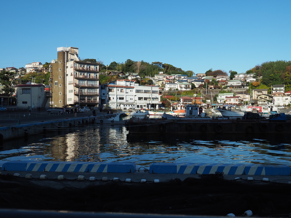 釣り人が多く、船が停留する。