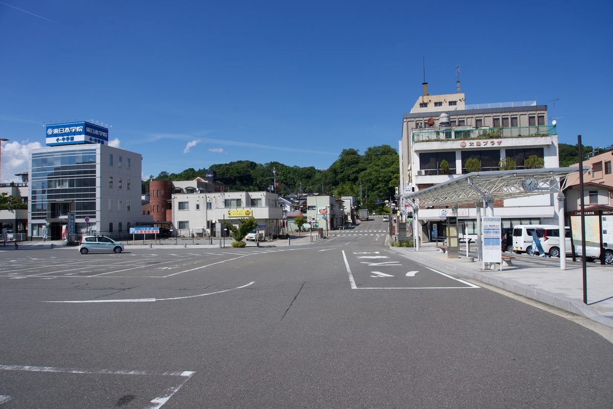 二本松駅前のロータリー