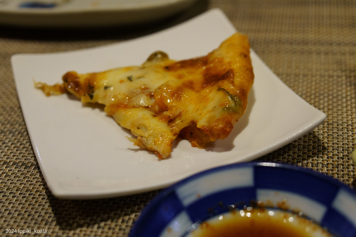 常連客の方がピザをくれた