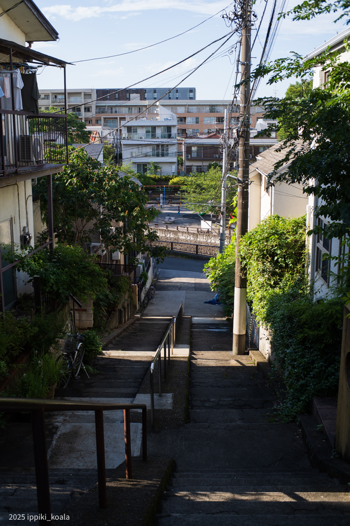 坂が多い街です