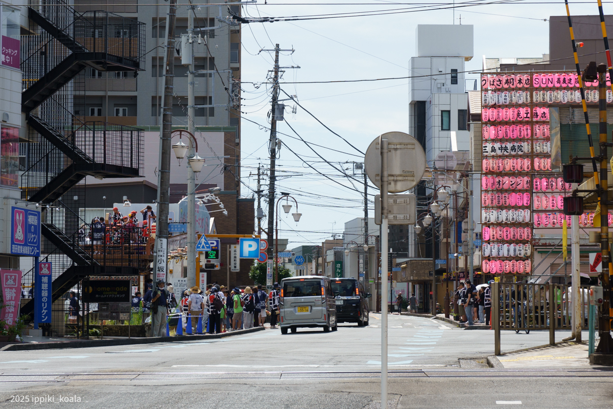 この日はお祭りで屋台が出ていた