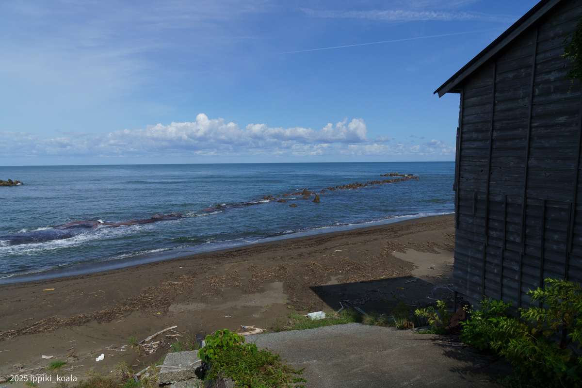 
ほぼ廃墟になった舟屋
