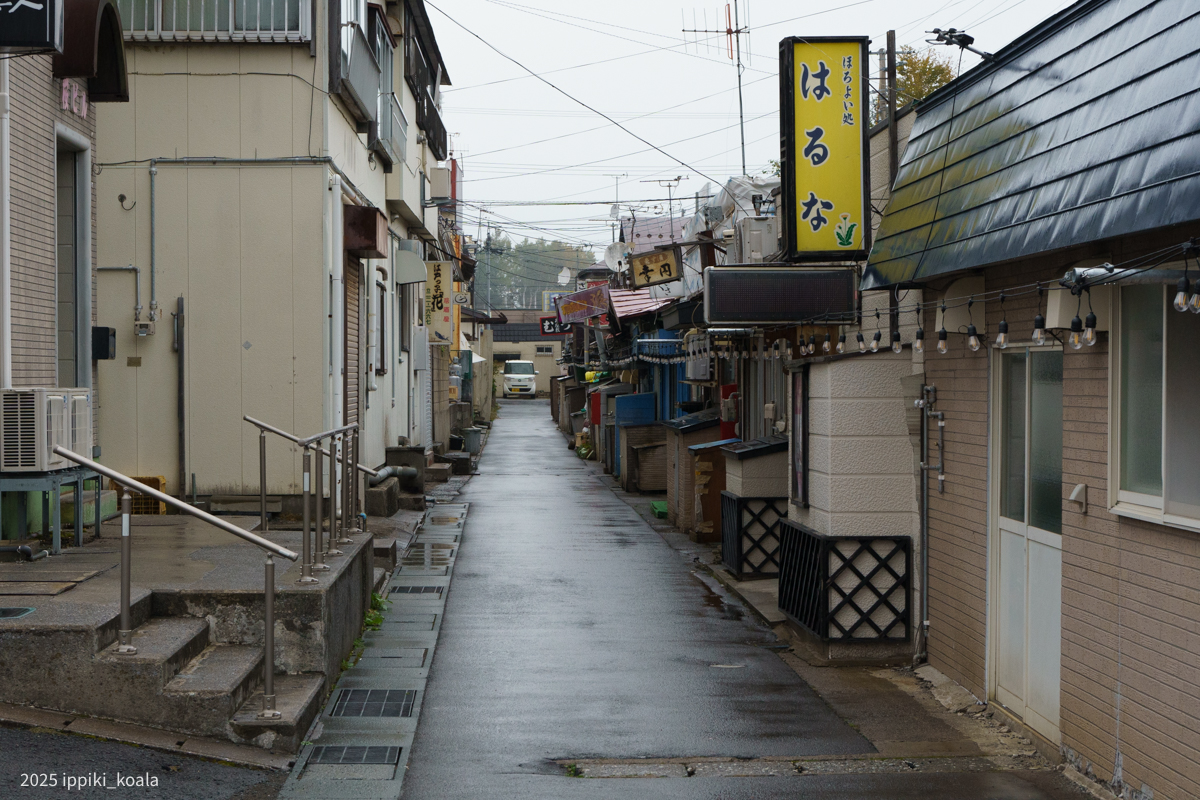 昨日行ったスナック街