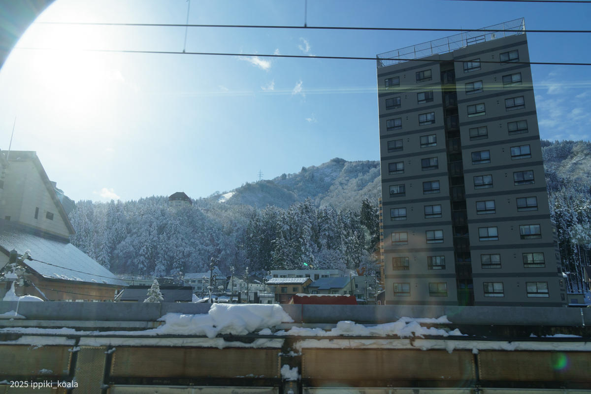 越後湯沢でたくさん人が降りていった