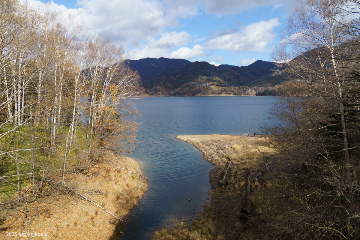 糠平湖へ