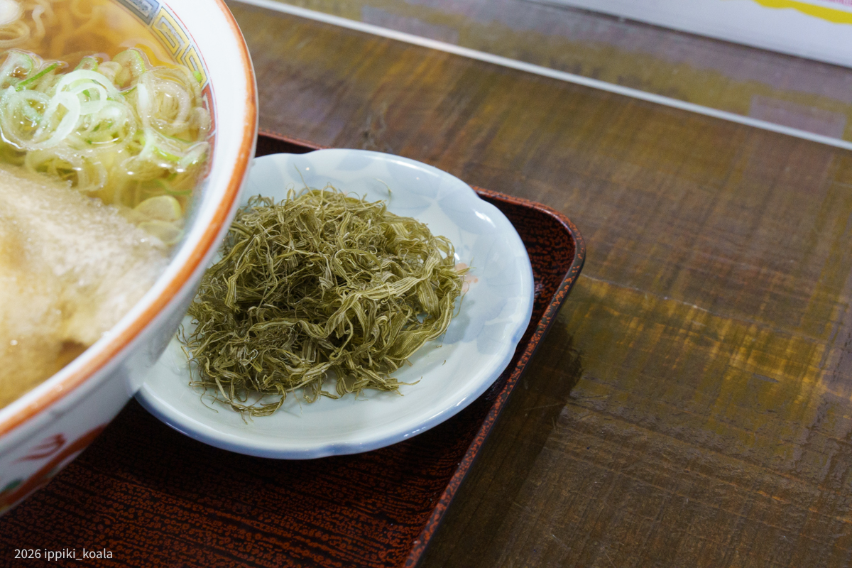 とろろ昆布がラーメンによくあっておいしかった