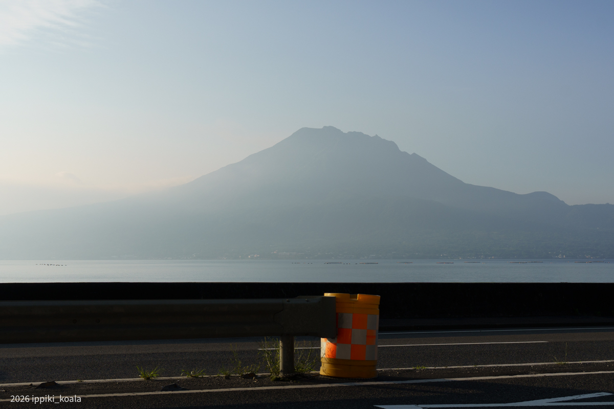 鹿児島湾と桜島。桜島もいつか行きたい